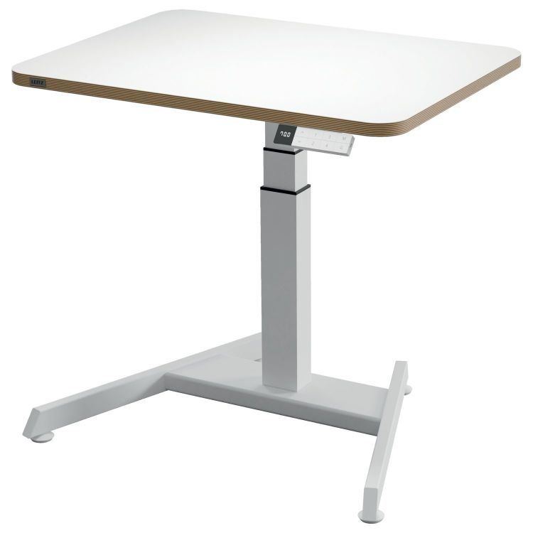 LEITZ Ergo Small Electric Sit Standing Desk - White - Image 1