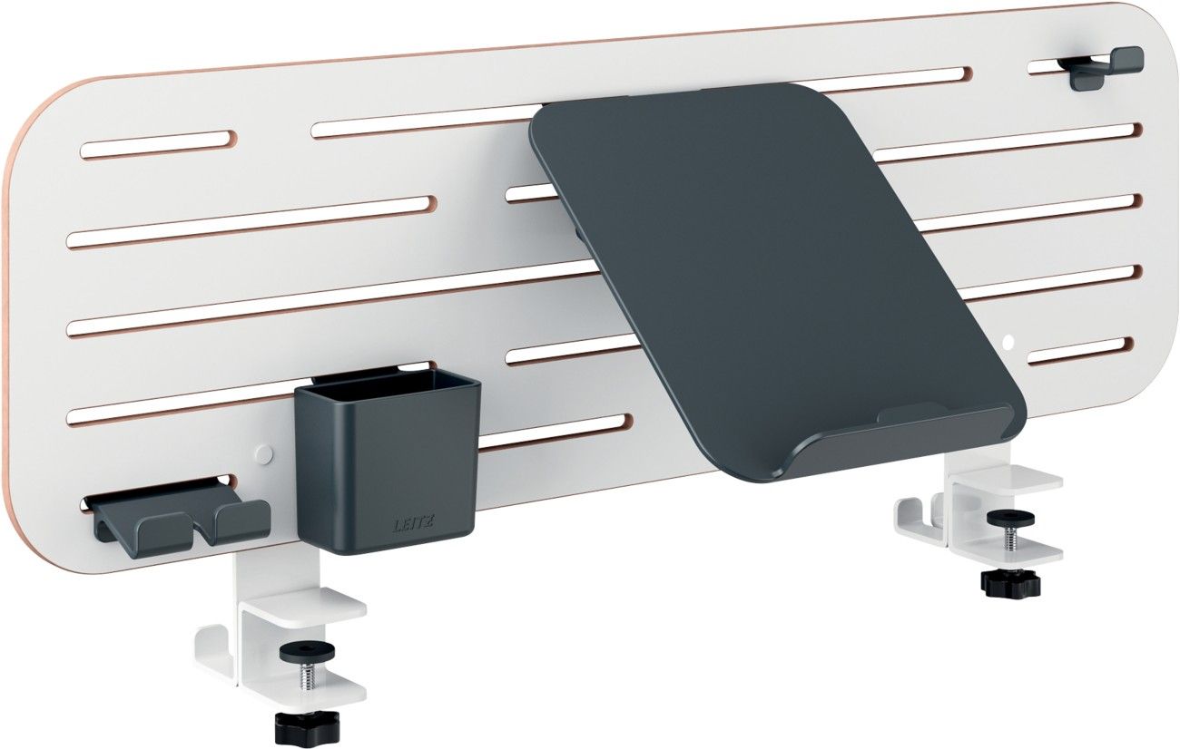 LEITZ Ergo Pegboard Desk Organiser with Laptop Holder - Image 1