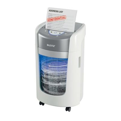 Leitz IQ OptiMax Home Office 225 Micro Cut Paper Shredder Security P5 15L White 70+ A4 sheets - 83581000 - Thumbnail 2