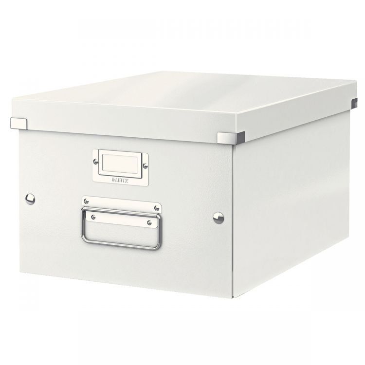 Leitz 60440001 Click and Store WOW Medium Storage Box White - Image 1