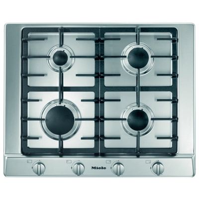Miele KM2010 65cm 4 Burner Gas Hob - Stainless Steel