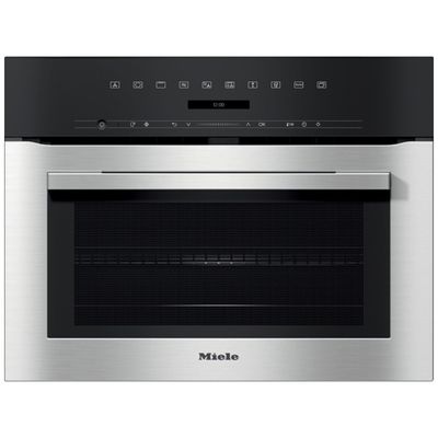 Miele H7140BM Built-In Combination Microwave Oven - Clean Steel