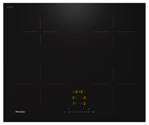 MIELE KM7361FL 62 cm Electric Induction Smart Hob - Black, Black - Thumbnail 2