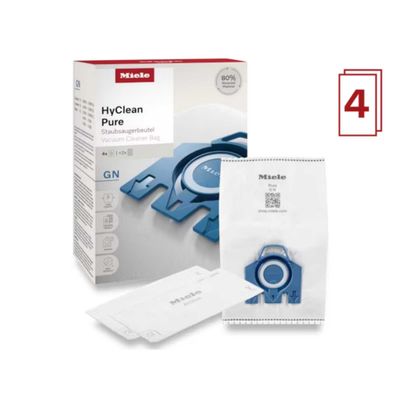 MIELE HyClean Pure GN Vacuum Cleaner Bags - Pack of 4