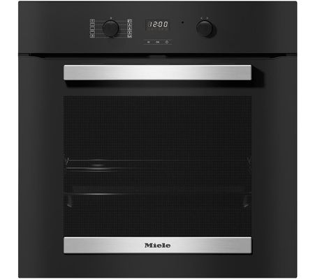 Miele H2455BP ContourLine Pyrolytic Built In Single Oven - BLACK