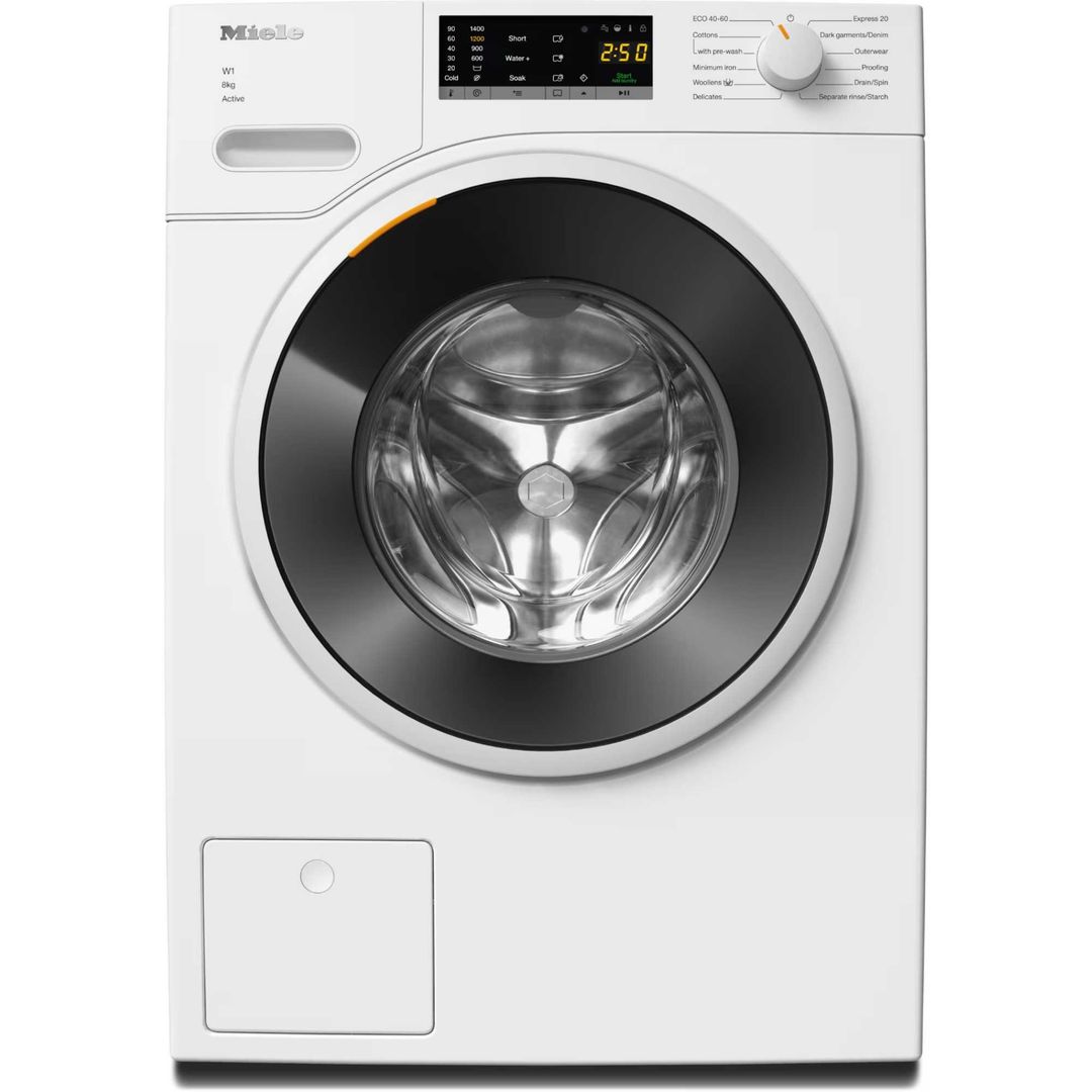 MIELE WWA120 WCS 8 kg 1400 Spin Washing Machine - Lotus White, White - Image 1