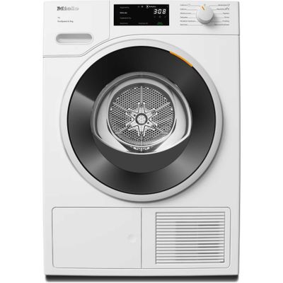 MIELE EcoSpeed T1 TWD640WP WiFi-enabled 9 kg Heat Pump Tumble Dryer - White, White