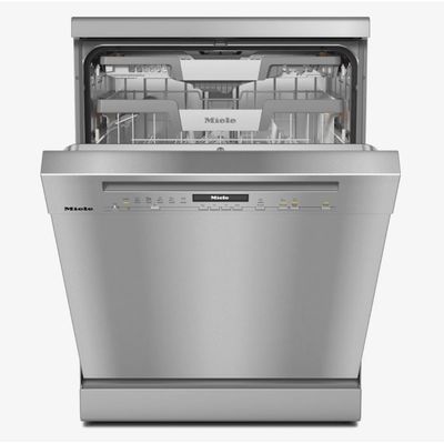 MIELE AutoDos G7040 SC Full-size WiFi-enabled Dishwasher - Clean Steel, Silver/Grey