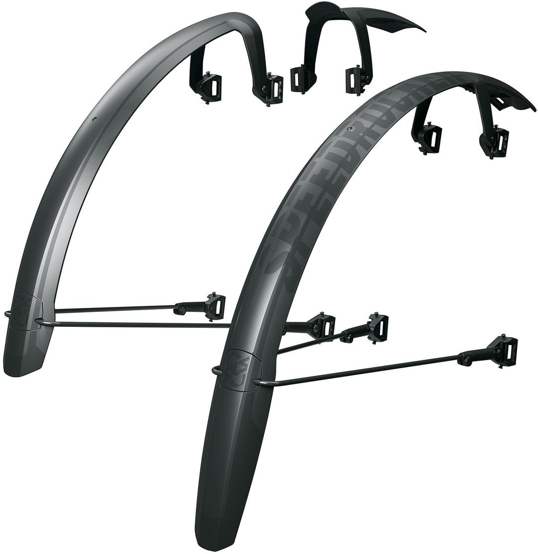 SKS Speedrocker XL Mudguard Set - Black - Image 1