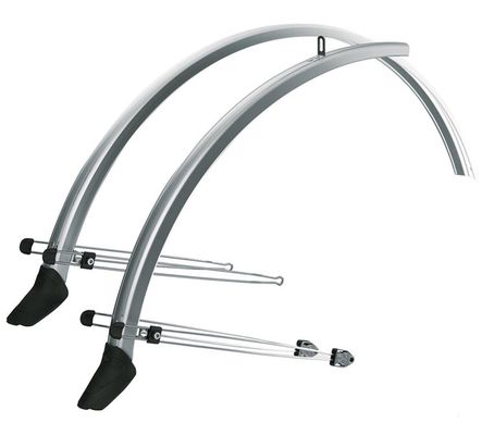 SKS Commuter Mudguard Set with Spoiler Silver - Thumbnail 2