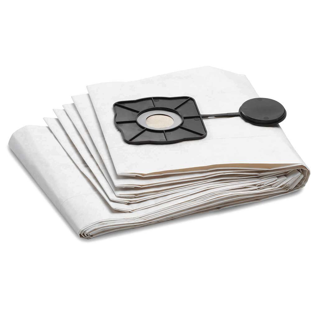 Karcher Class L Wet Filter Dust Bags for NT 65/2 and NT 70/2 Vacuum Cleaners Pack of 5 - Image 1