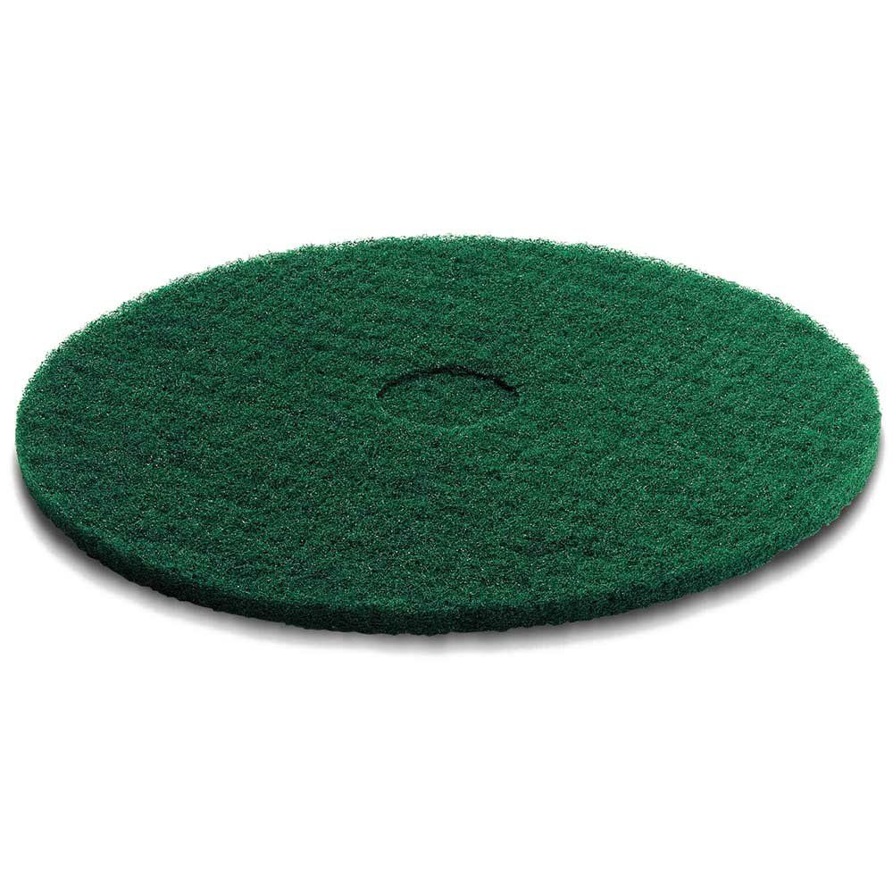 Karcher Floor Scrubber Pad Medium Hard Green 330 mm Pack of 5 - Image 1
