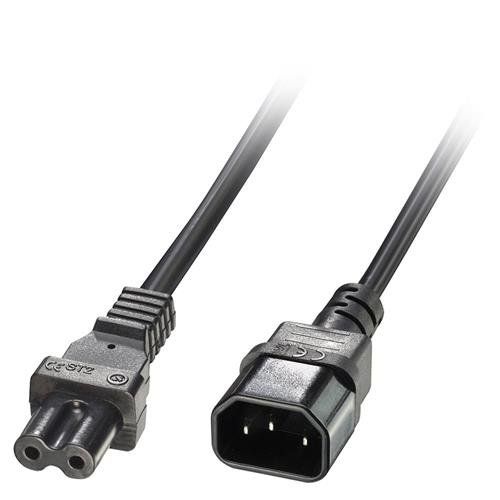 Lindy 2m IEC C14 to IEC C7 (Figure 8) Power Cable - Image 1