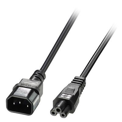 Lindy 3m C5 to C14 Mains Cable. lead free