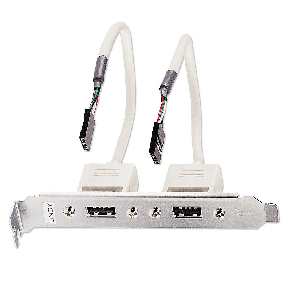 Lindy 2 Port USB 2.0 PC Back Plate - Image 1