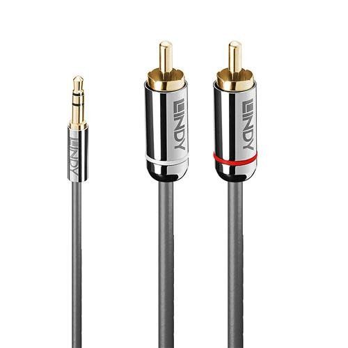 Lindy 1m 3.5mm to Phono Audio Cable. Cromo Line - Image 1