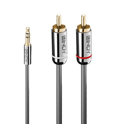 Lindy 5m 3.5mm to Phono Audio Cable. Cromo Line