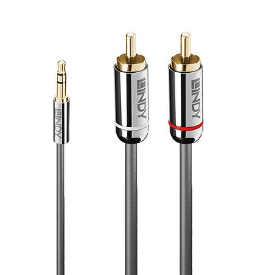Lindy 10m 3.5mm to Phono Audio Cable, Cromo Line
