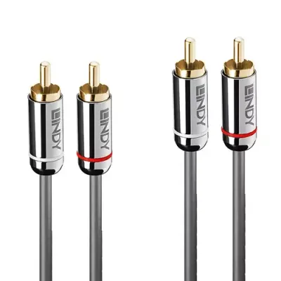 Lindy 2m Dual Phono Audio Cable Cromo Line