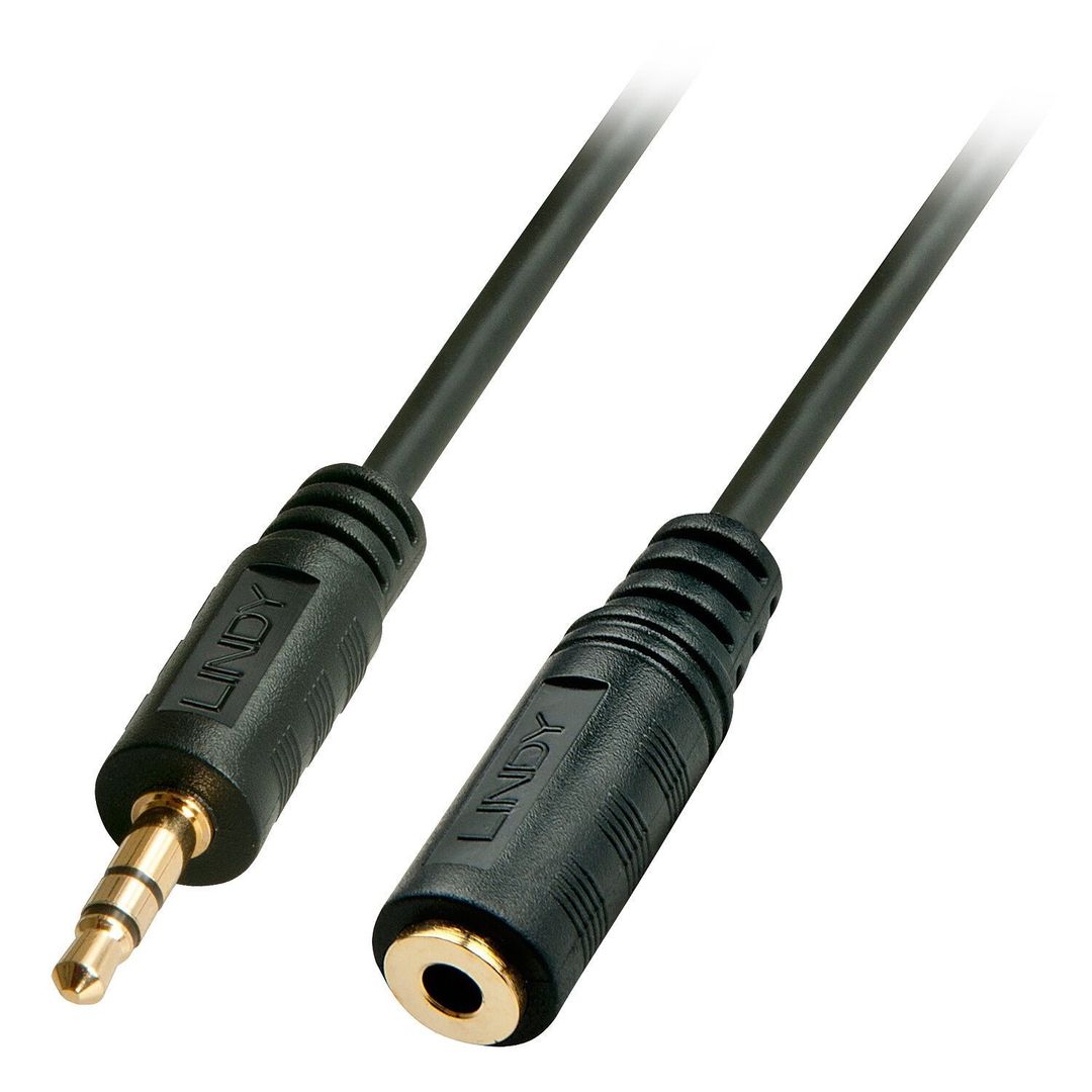 Lindy 2m Premium Audio 3.5mm Jack Extension Cable - Image 1