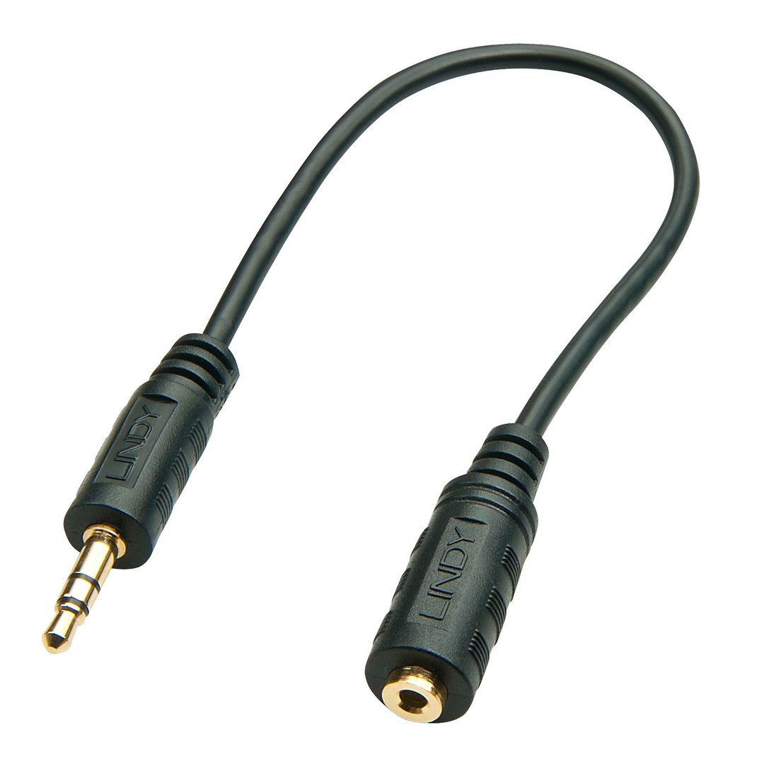 Lindy 3.5mm Male to 2.5mm Female Audio Adapter - Image 1