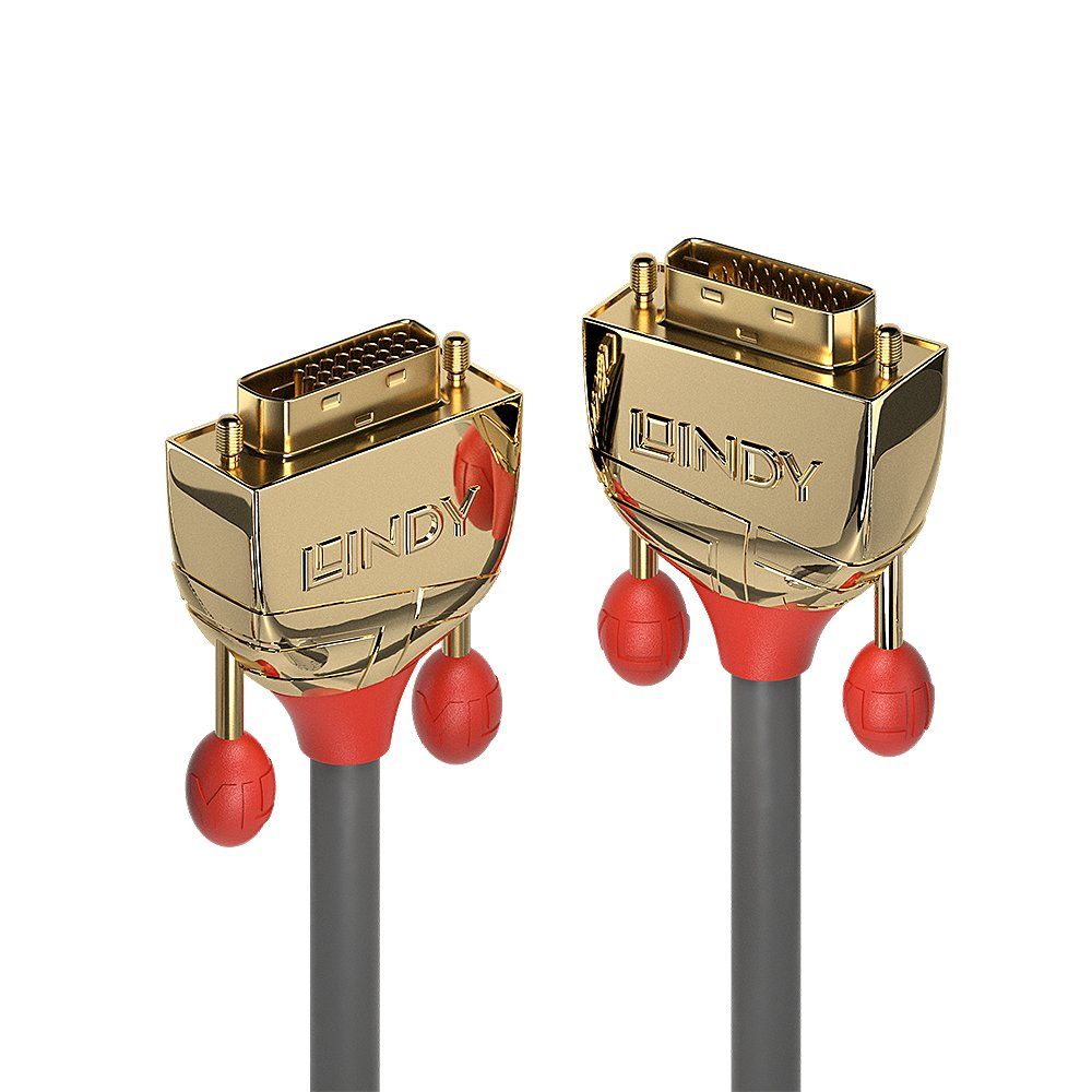 Lindy 10m DVI-D Dual Link Cable, Gold Line - Image 1