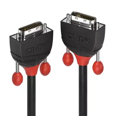 Lindy 1m DVI-D Dual Link Cable, Black Line - Thumbnail 2
