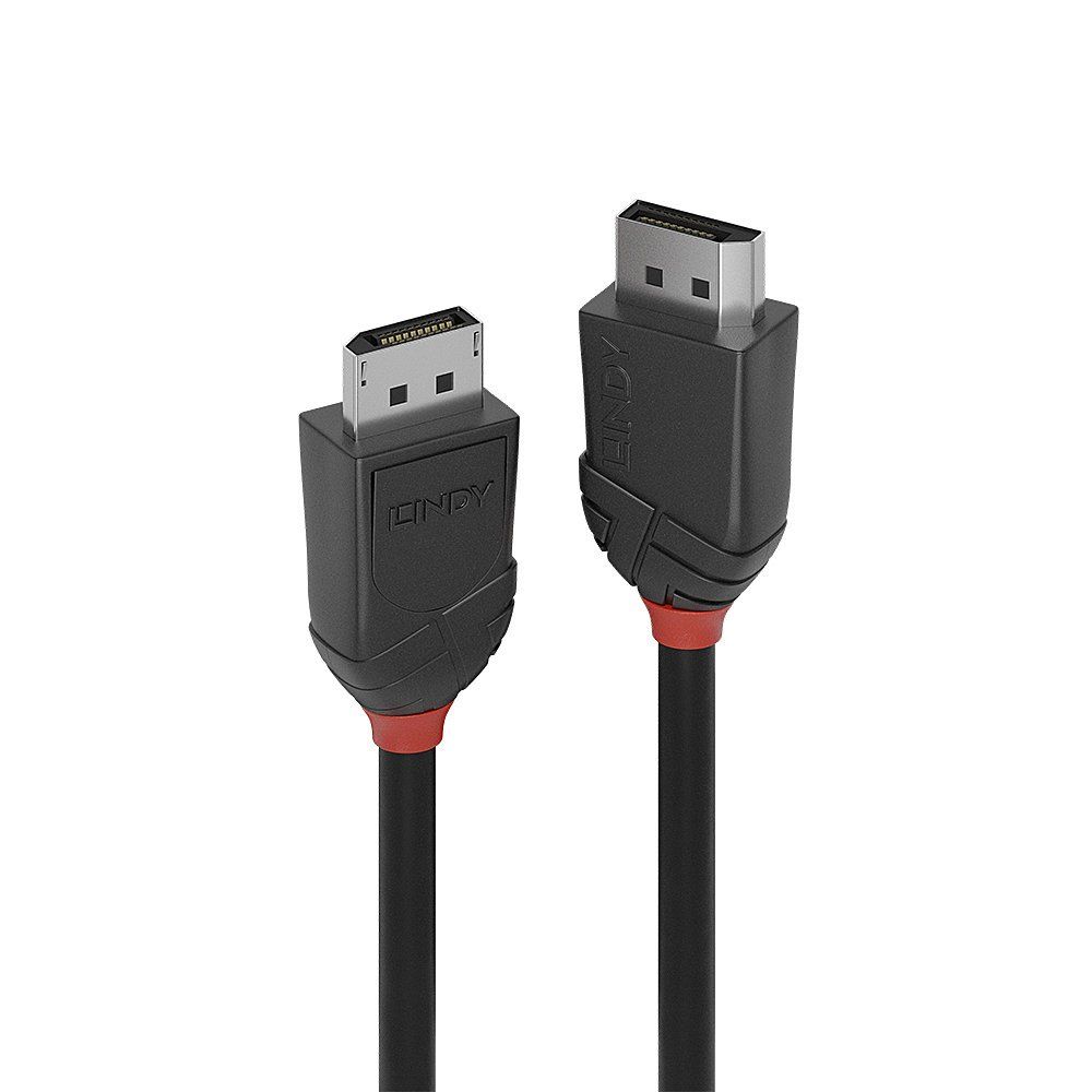 Lindy 1.5m DisplayPort 1.2 Cable, Black Line - Image 1