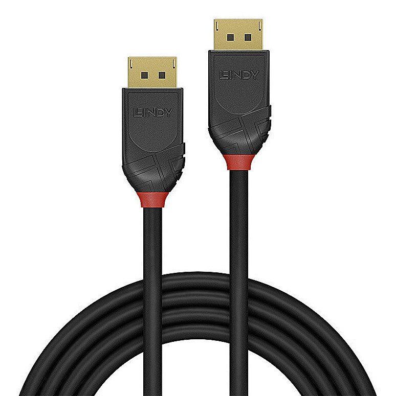 2m Display Port 2.0 80Gbps Cable Black Line - Image 1