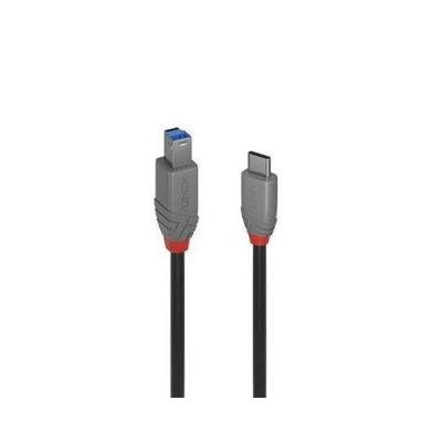 Lindy 1m USB 3.2 Type C to B Cable Anthra Line