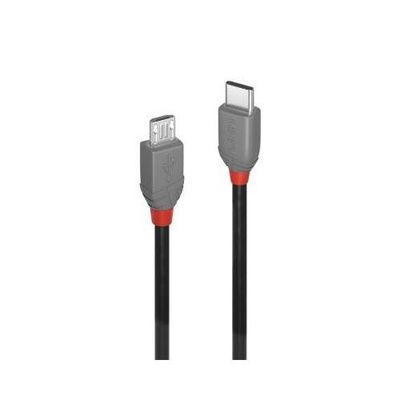 Lindy 2m USB 2.0 Type C to Micro-B Cable Anthra Line