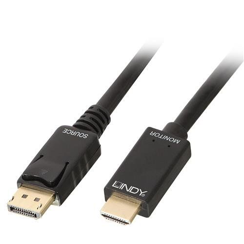 Lindy 1m DisplayPort to HDMI 10.2G Cable - Image 1