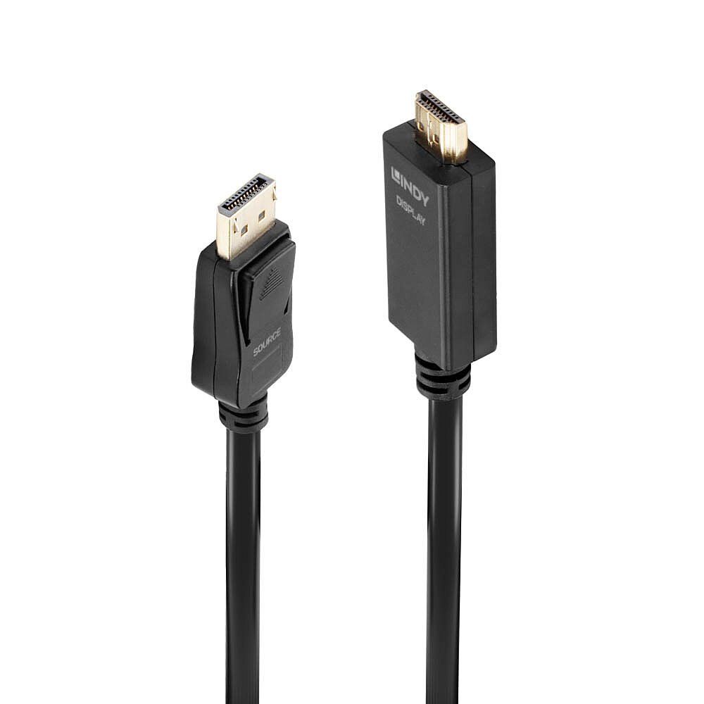 Lindy 5m DisplayPort to HDMI 10.2G Cable - Image 1