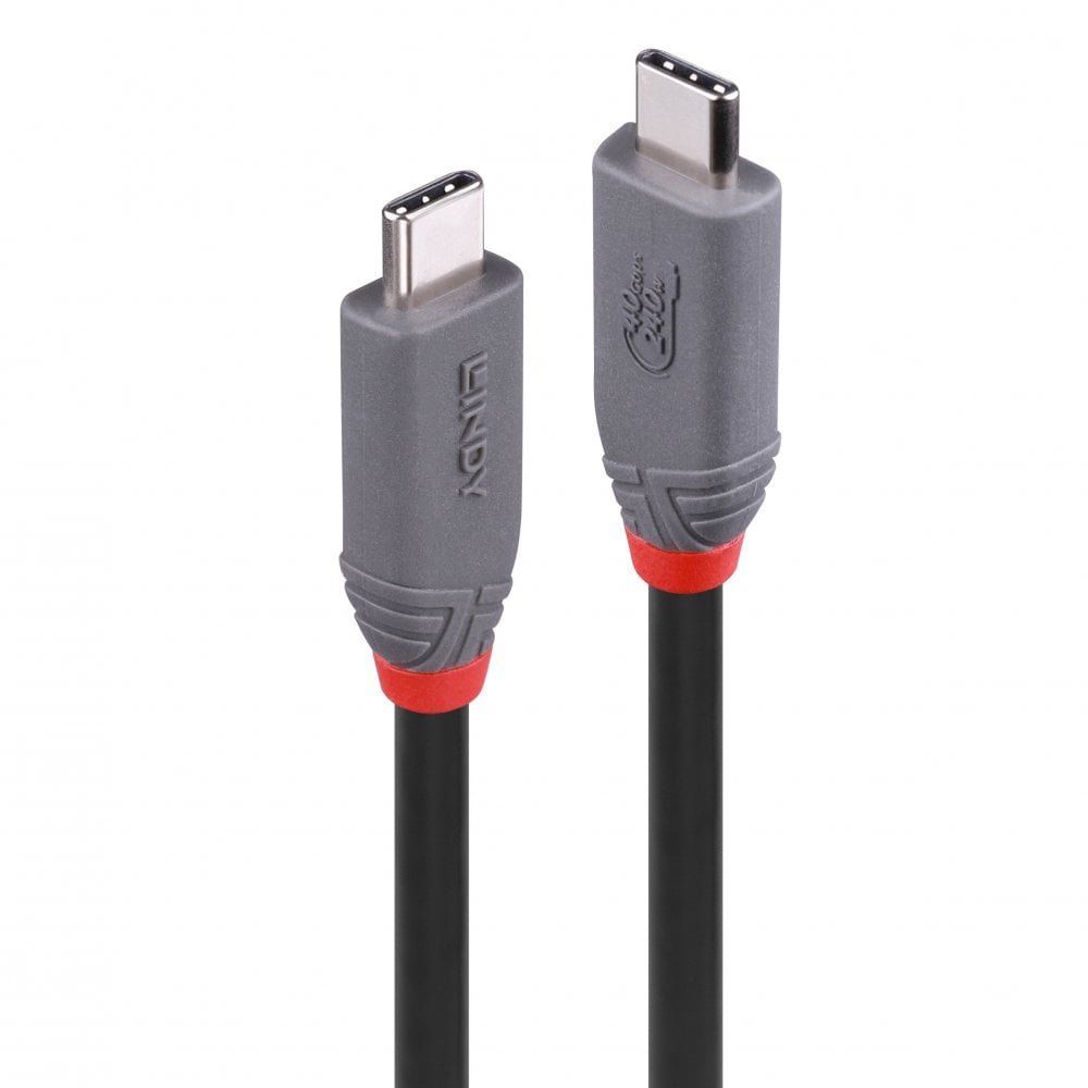 Lindy 2m USB 4 240W Type C Cable, Anthra Line - Image 1