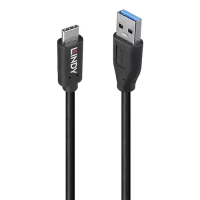 Lindy 36971 USB cable USB 3.2 Gen 2 (3.1 Gen 2) 1 m USB A USB C Black - Thumbnail 2