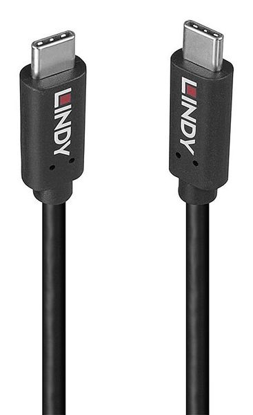 Lindy 36976 USB cable USB 3.2 Gen 2x2 1 m USB C Black