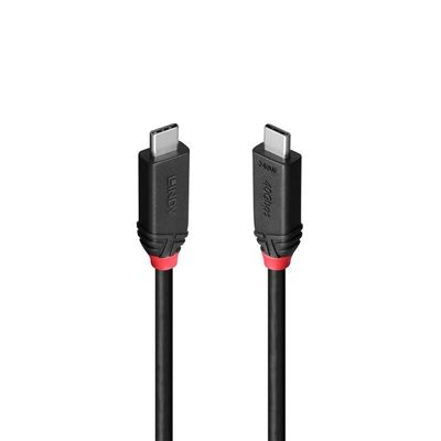Lindy 1m USB4 240W Type C Cable Black Line