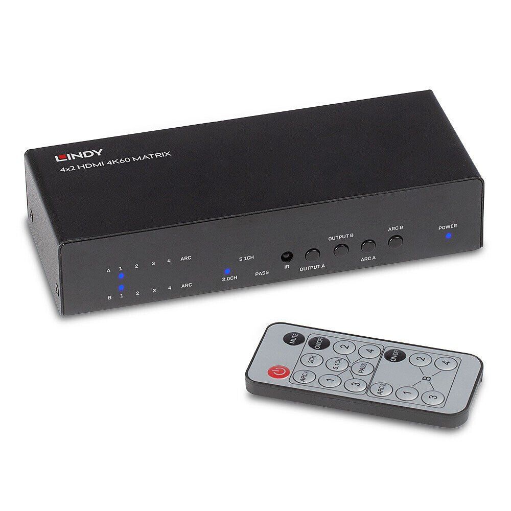 Lindy 4x2 HDMI 4K60 Matrix - Image 1