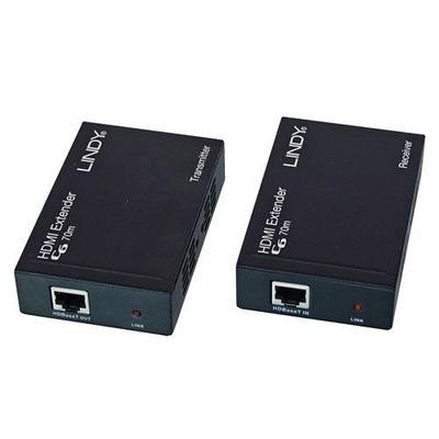 Lindy 70m Cat.6 HDMI 4K30 IR and RS-232 HDBaseT Extender with PoC