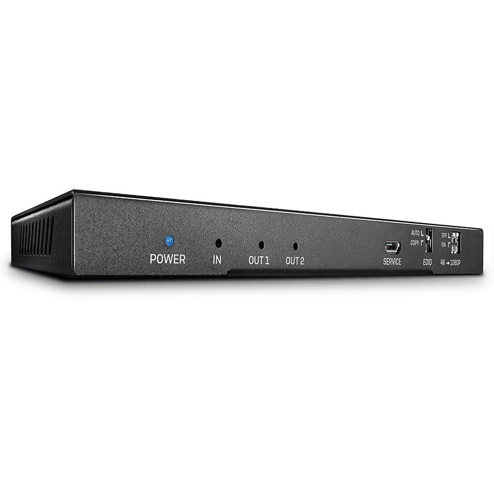 Lindy 2 Port HDMI 18G Splitter with Audio and Downscaling - Image 1