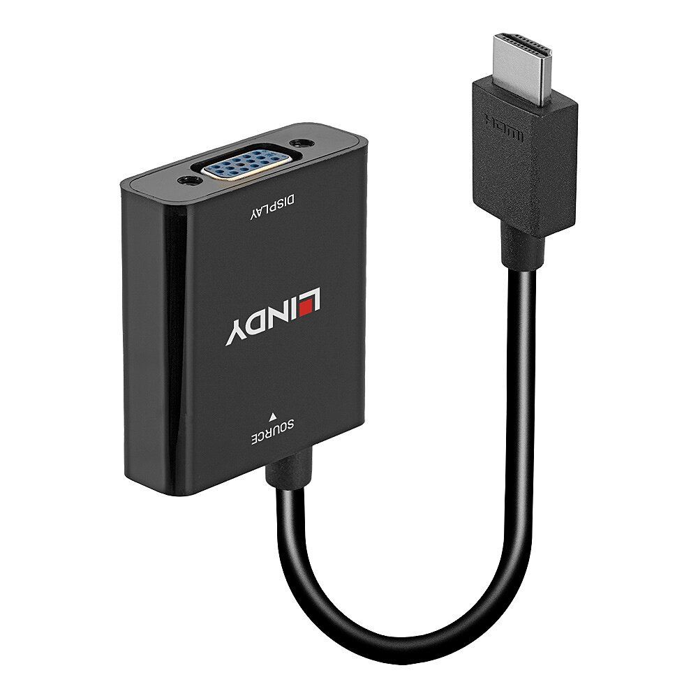 Lindy HDMI to VGA Converter 0.1 m HDMI Type A (Standard) VGA (D-Sub) Male Female Straight - Image 1