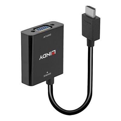 Lindy HDMI to VGA Converter 0.1 m HDMI Type A (Standard) VGA (D-Sub) Male Female Straight