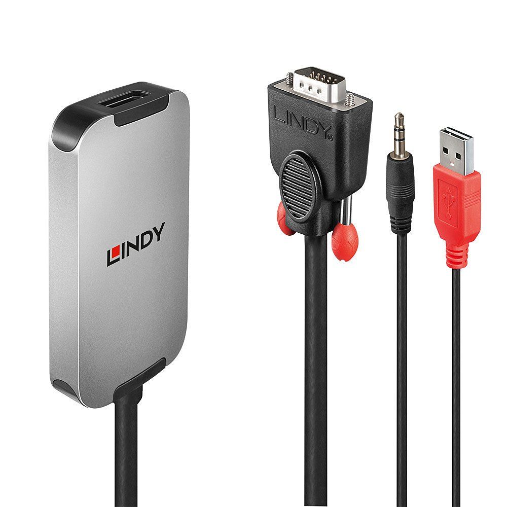 Lindy VGA to DisplayPort 1.2 Converter - Image 1