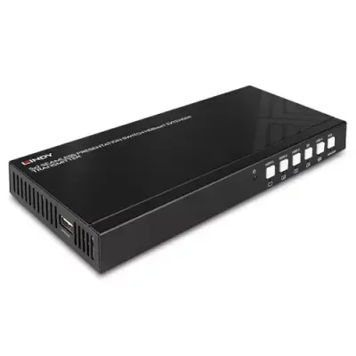 Lindy 5 Port Seamless Presentation Switch HDBaseT Extender - Transmitter - Thumbnail 2