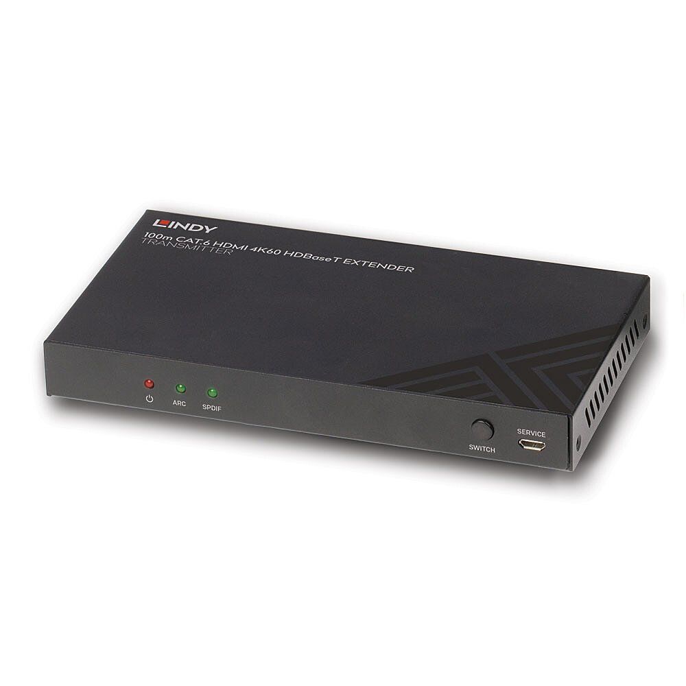 Lindy 100m Cat.6 HDMI 4K60, Audio, IR and RS-232 HDBaseT Transmitter - Image 1
