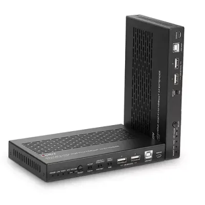 Lindy 100m Cat.6A HDMI 4K60, Audio, IR and RS-232 HDBaseT 3.0 KVM Extender - Thumbnail 2