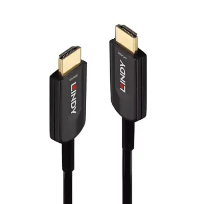 Lindy 20m Fibre Optic Hybrid Ultra High Speed HDMI Cable - Thumbnail 2