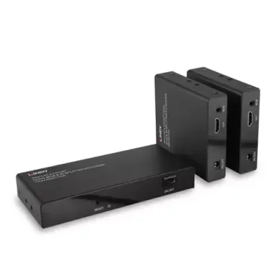 Lindy 70m Cat.6 2 Port HDMI 4K60 &amp; IR Splitter Extender - Thumbnail 2
