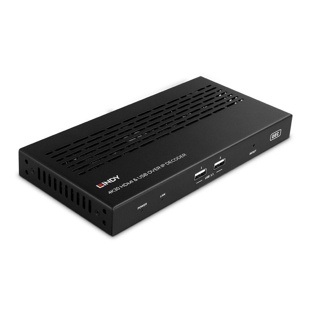 Lindy 4K30 HDMI and USB over IP System - Decoder - Image 1