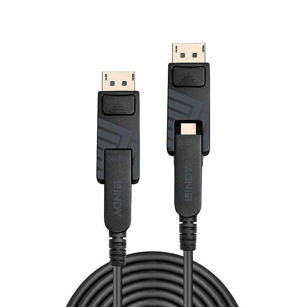 70m Fibre Optic Hybrid Mini DisplayPort 1.4 Cable with Detachable DP Connectors - Image 1